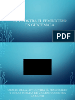 Ley Contra El Feminicidio en Guatemala