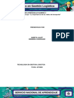 Evidencia 1 Ensayo La Importancia de Las Redes de Transporte