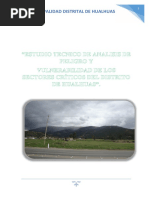 Hualhuas Informe Zonas Vulnerables