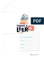 Libro Todos A Leer de 6° Grado