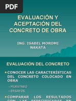 Evaluación y Aceptación Del Concreto de Obra