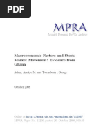 Macroeconomic Factors and Stock Market Movement: Evidence From Ghana