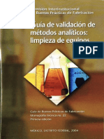 Cipam 022 Validacion de Metodos Analiticos - Limpieza de Equipos