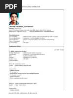 Mohd Ferdaus, B Hawari: Resume For A Position Qa/Qc Inspector