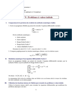 TP Problèmes EquaDiff À Valeurs Initiales