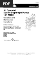 Graymills Air Operated Double Diaphragm Pump One-Half Inch