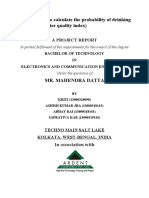 Probability Drinking Water (Water Quality Index) Industrial Training