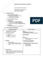 SEMI-DETAILED LESSON PLAN in SCIENCE 6 