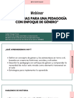 Estrategias para Una Pedagogía Con Enfoque de Género - Presentación Isabel Ortega