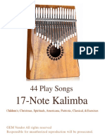 17-Note Kalimba: 44 Play Songs