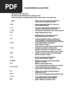 Column Design Calculations