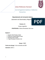 Practica 10 - Campo Magnetico - Equipo 2 - 1IM23