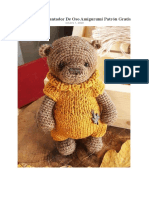 Paso A Paso Encantador de Oso Amigurumi Patron Gratis