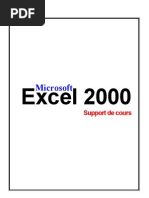 Support de Cours Excel 2000