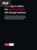 War in Ukraine: Five Ways in Which The Will Change Business