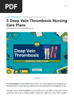 5 Deep Vein Thrombosis Nursing Care Plans  