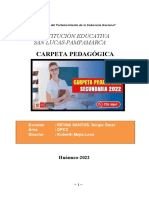 Carpeta Pedagogica CYT - 2022-SECUNDARIA