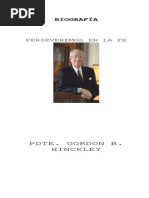 Biografía Del Presidente Gordon B. Hinclkey