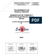 En-Ops-Pr027 Desmontaje de Tuberias y Circuitos Electricos en Techo - Planta Encartuchadora B1