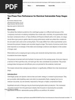 Two-Phase Flow Performance For Electrical Submersible Pump Stages - SPE Production & Operations - OnePetro