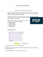 IV Distance and Rule Based Models 4.1 Distance Based Models