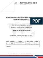 Plan de Post Construccion de Cunetas Observadas