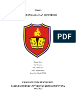 Tugas Metode Pelaksanaan Konstruksi - Fajar Dwiyanto - 1870111083