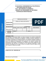 Programa de La Asignatura Modelaje y Simulación Digital DJAEN