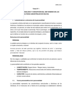 Tema #1 Persona, Personalidad Y Concepción Del Ser Humano en Las Culturas Ancestrales de Bolivia