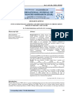 Study of Hemotologicalprofile and Serum Iron Indices in Chronic Kidney Disease in Tertiary Care Centre