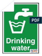 Drinking Water Sign