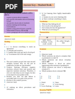 Answer Key - Student Book: by The End of The Unit The Students Will Be Able To