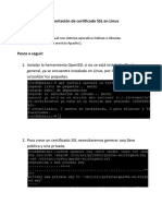 Implementación de Certificado SSL en Linux