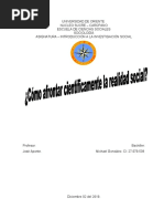 Cómo Afrontar Científicamente La Realidad Social