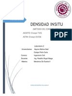 Densidad INSITU