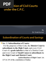 Jurisdiction of Civil Courts - I