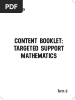 Grade 9: Content Booklet: Targeted Support Mathematics