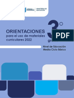 Orientaciones Tercero Básico