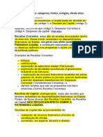 9.7 Receita Pública Categorias, Fontes, Estágios, Dívida Ativa.