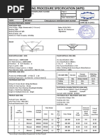 Welding Procedure Specification (WPS) : Manufacturer: NAHADIN SANAT ALVAND