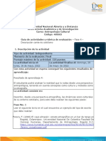 Guia de Actividades y Rúbrica de Evaluación - Fase 4 - Describir Contexto Cotidiano ANTROPOLOGIA