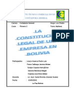 Constitucion Legal de Una Empresa