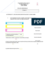 Guía de Aprendizaje Signos de Puntuación y Conectores