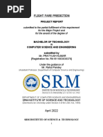 Flight Fare Prediction: Project Report