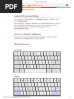 Arabic (101) Keyboard Help