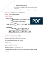 Volumetric Analysis-Oxalic Acid