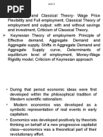 Unit 3 Classical Theory of Employment.