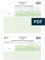 Tabla de Registro de Los Niveles de Conceptualizaci N de La Escritura