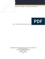 Actividad 3 Densayo Argumentativo Sobre La Planeacion Estrategica Kelly Johanna Beltran Arellano Id 786458