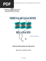 10 - NORMAS NACIONALES DE VALUACION Tribunal de Tasación de La Nación ARGENTINA